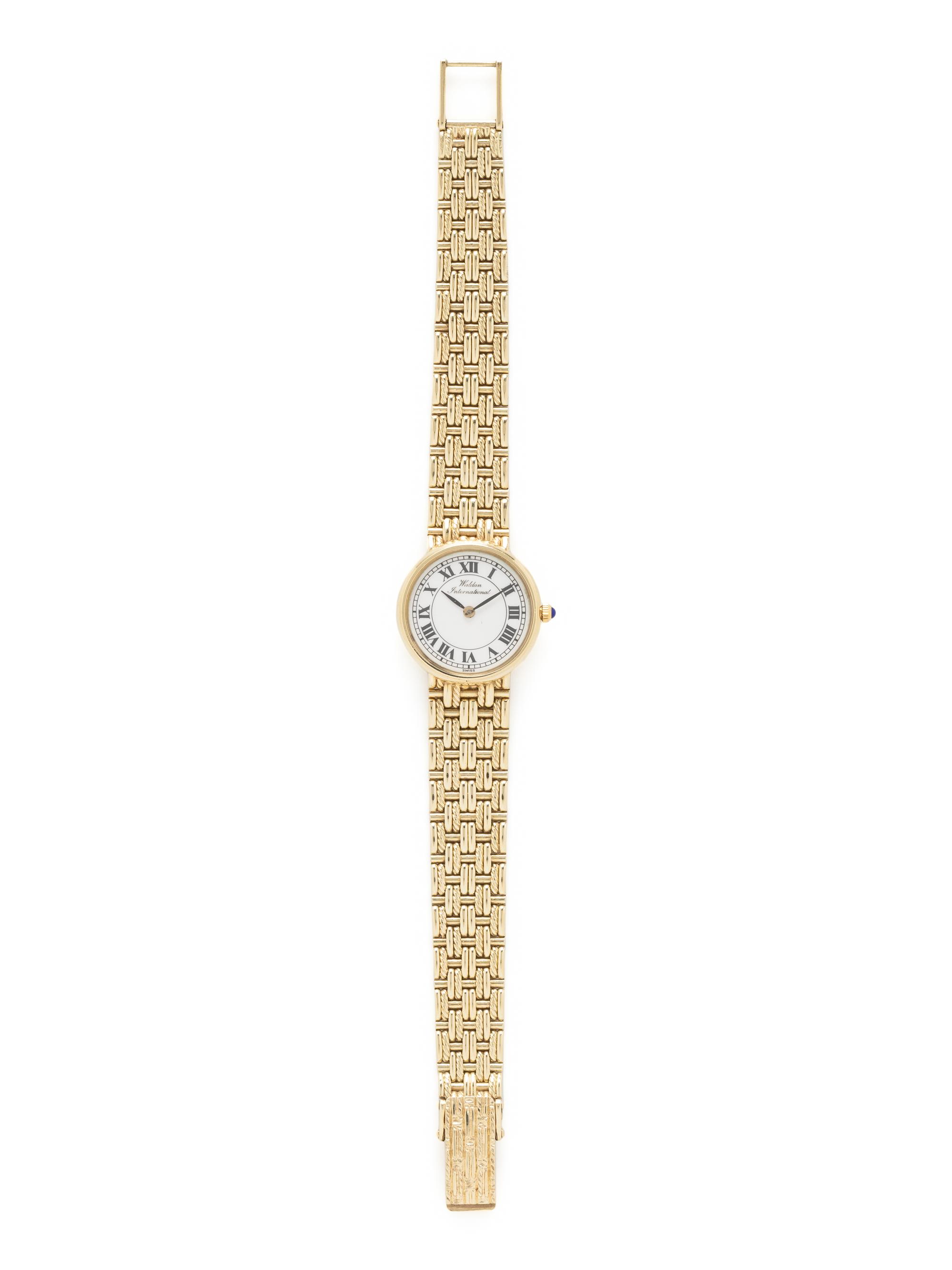 WALDAN INTERNATIONAL, 14K YELLOW GOLD WATCH