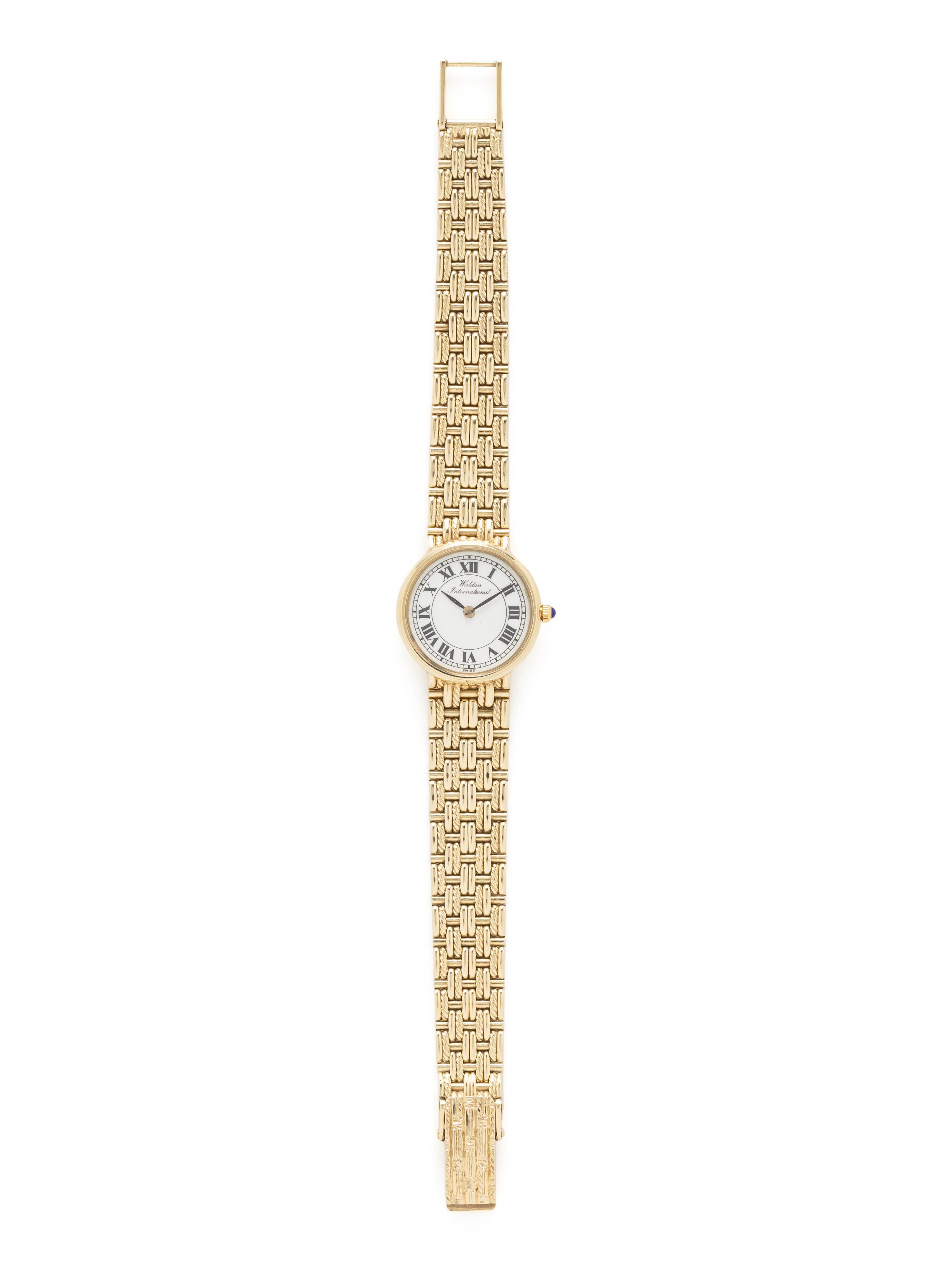 WALDAN INTERNATIONAL, 14K YELLOW GOLD WATCH