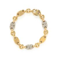 BICOLOR GOLD AND DIAMOND BRACELET