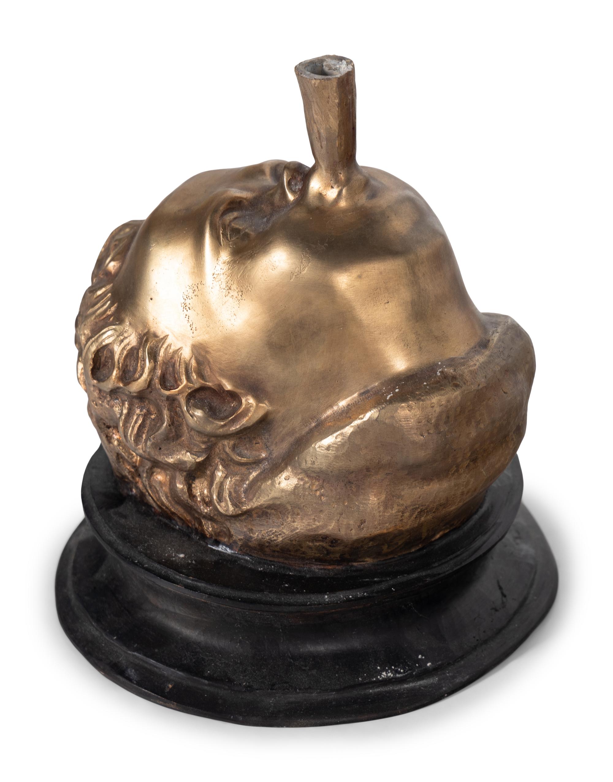 A Gilt and Patinated Bronze Figure of Mercury After Giambologna