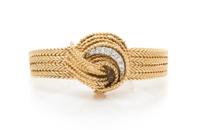 A 14 Karat Yellow Gold and Diamond Surprise Wristwatch, Lucien Piccard, 19.10 dwts.