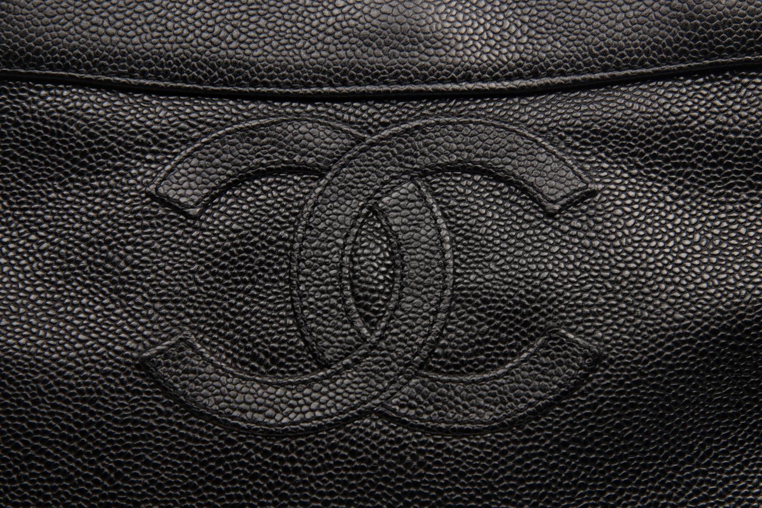 Chanel Tote in Black Caviar Leather