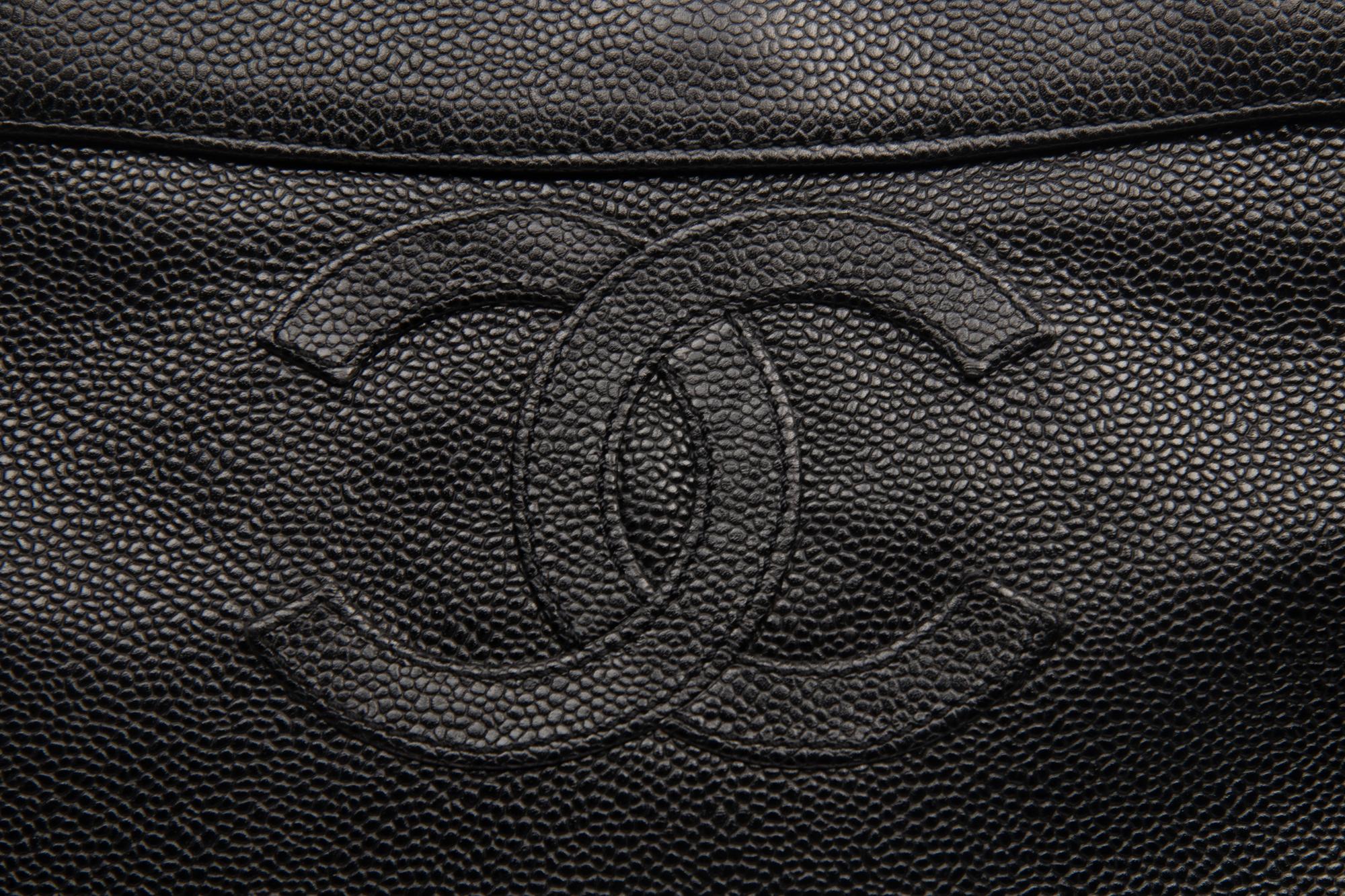 Chanel Tote in Black Caviar Leather