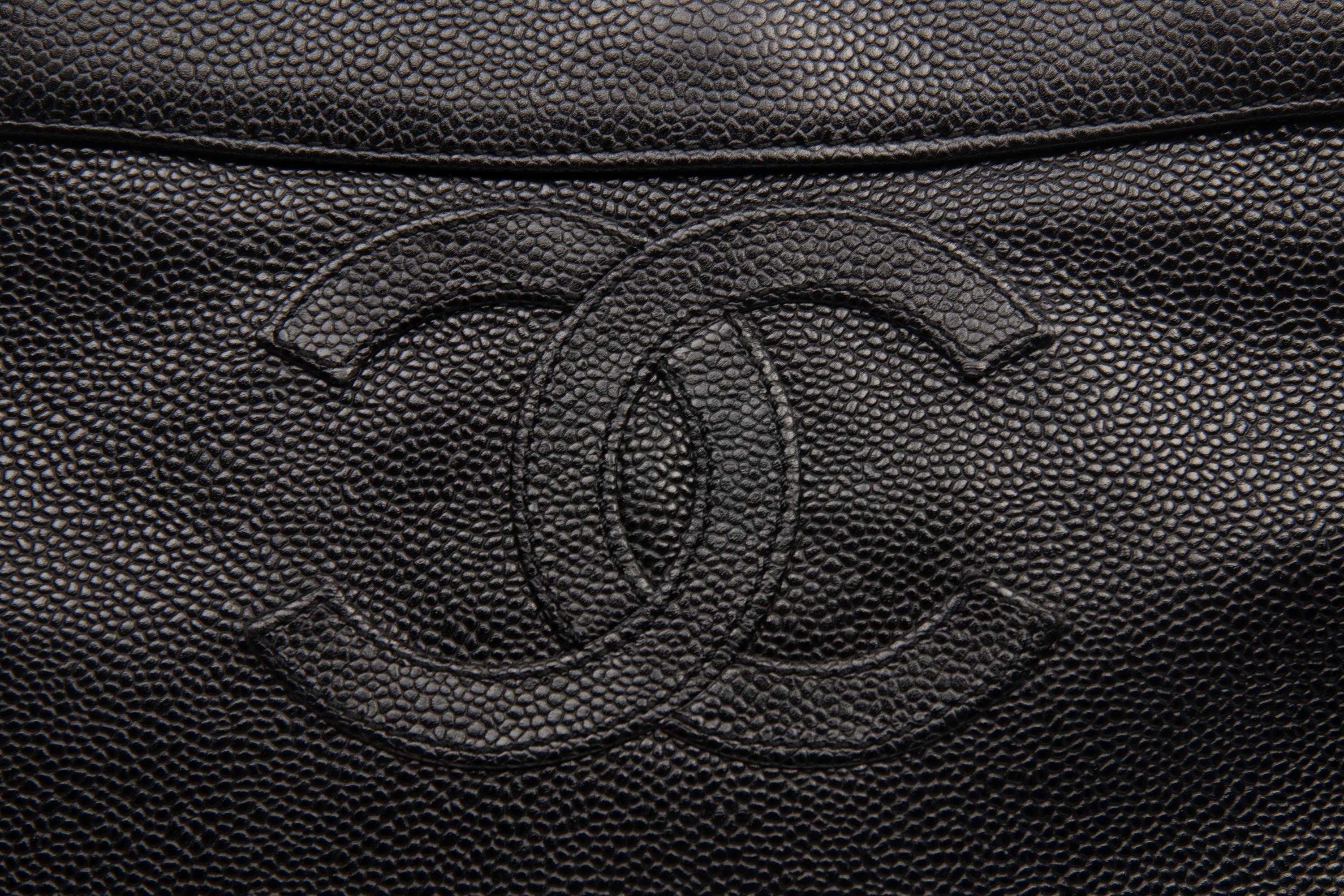 Chanel Tote in Black Caviar Leather