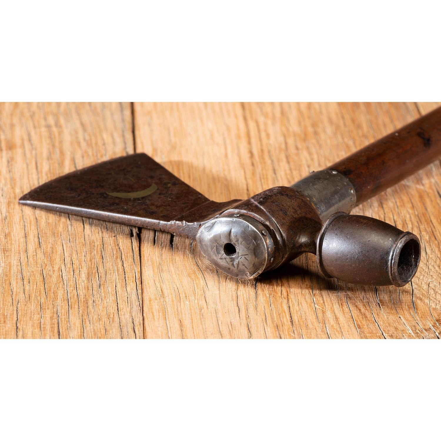 Eastern Woodlands Pipe Tomahawk, with Decorated Blade