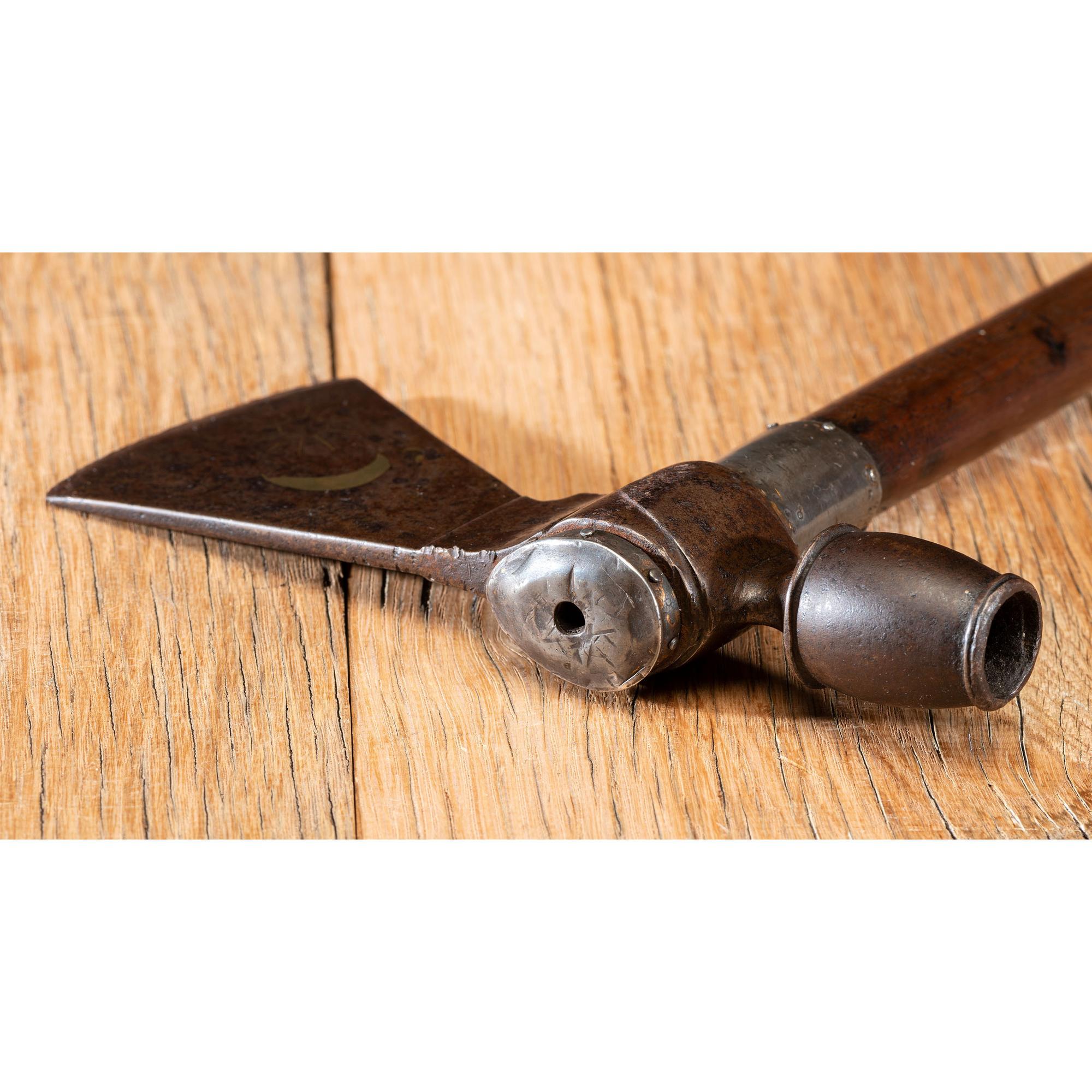 Eastern Woodlands Pipe Tomahawk, with Decorated Blade