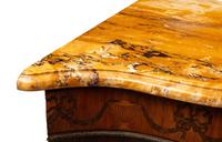 A Pair of George III Marquetry Marble-Top Corner Cabinets in the Manner of Mayhew and Ince