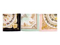 Three Hermès 90cm Silk Scarves