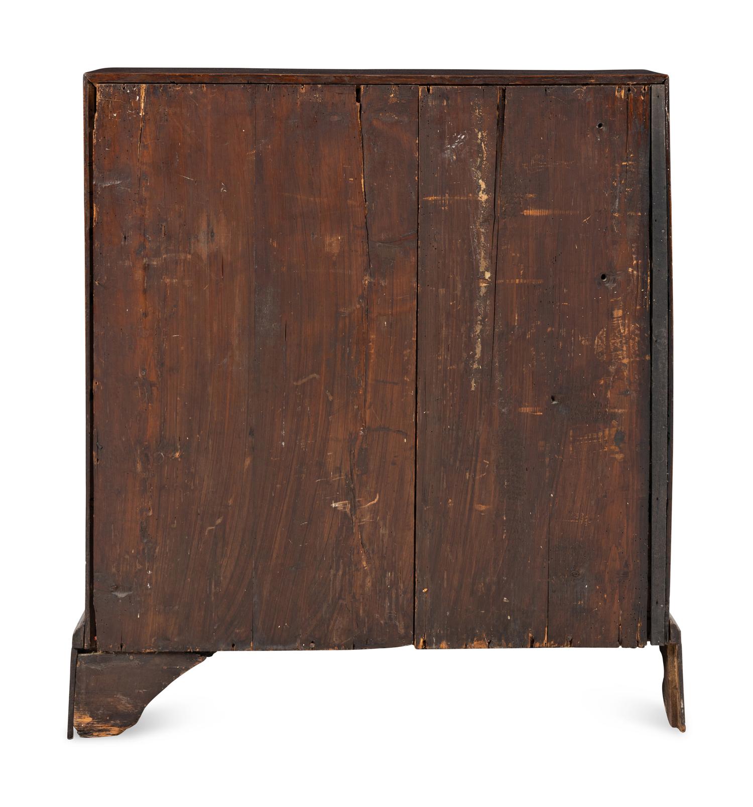 A George III Mahogany Slant-Front Bureau