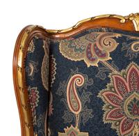 A Pair of Louis XVI Style Parcel Gilt Fruitwood Bergères