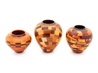 Three Turned Wood Bowls by Ray Allen