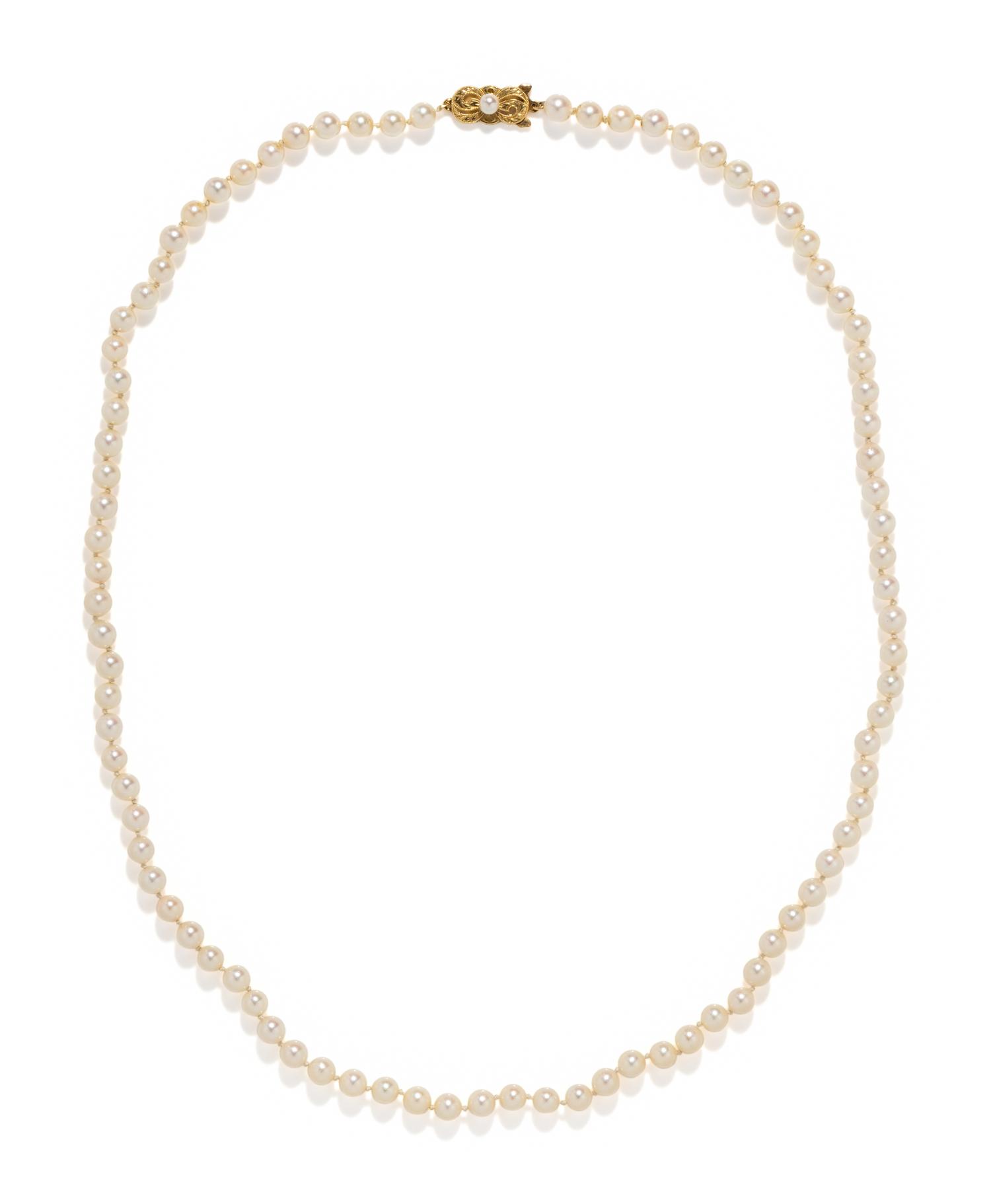 MIKIMOTO, CULTURED PEARL NECKLACE