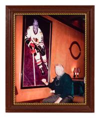 A Group of Six Photographs of Various Hockey Players Formerly Displayed at Mike Ditka’s Restaurant