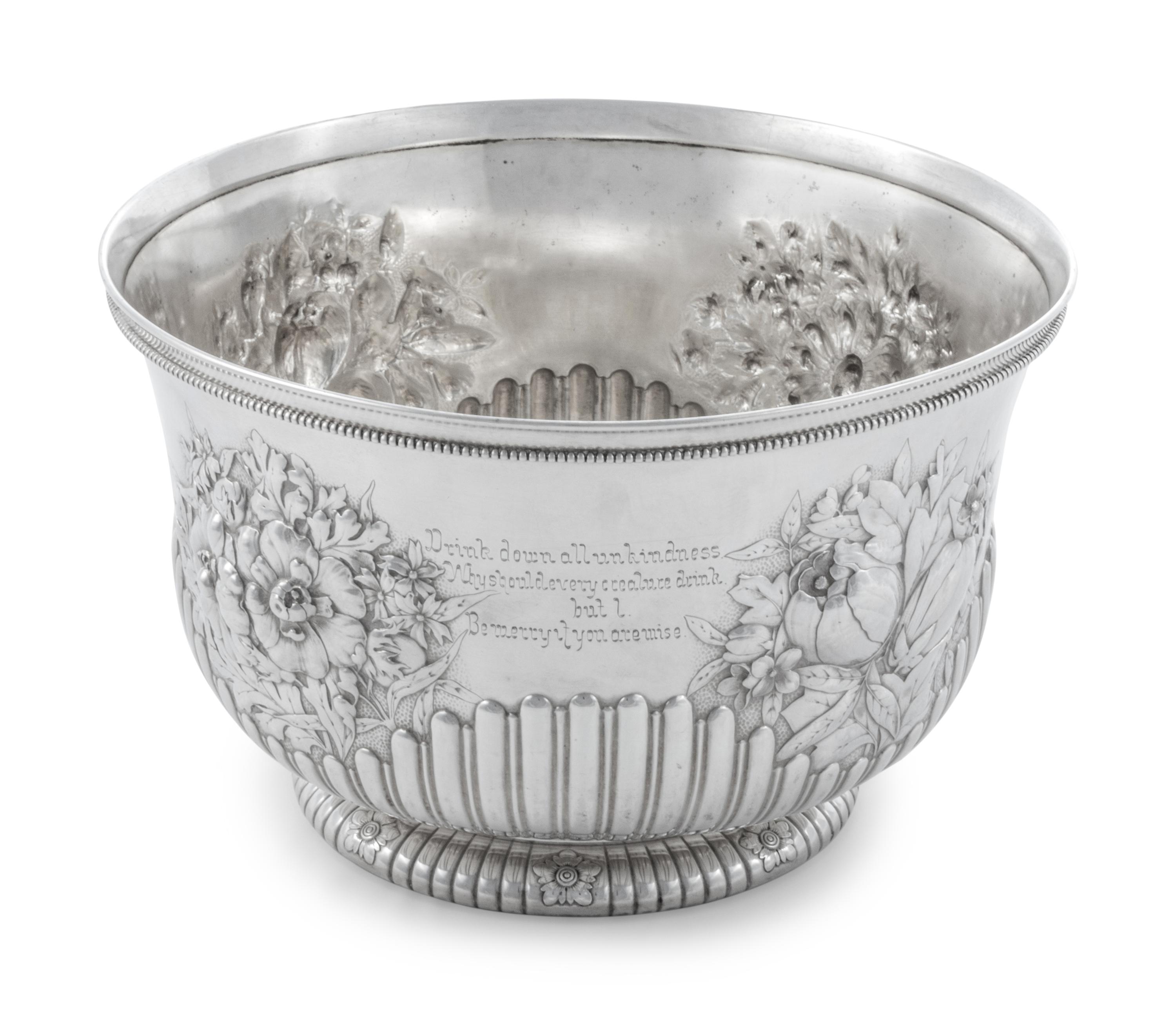 An American Silver Punch Bowl Presented to Minnesota Governor William R. Merriam