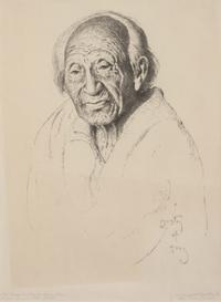 Old Taos Pueblo Indian Man , number 35, 1930