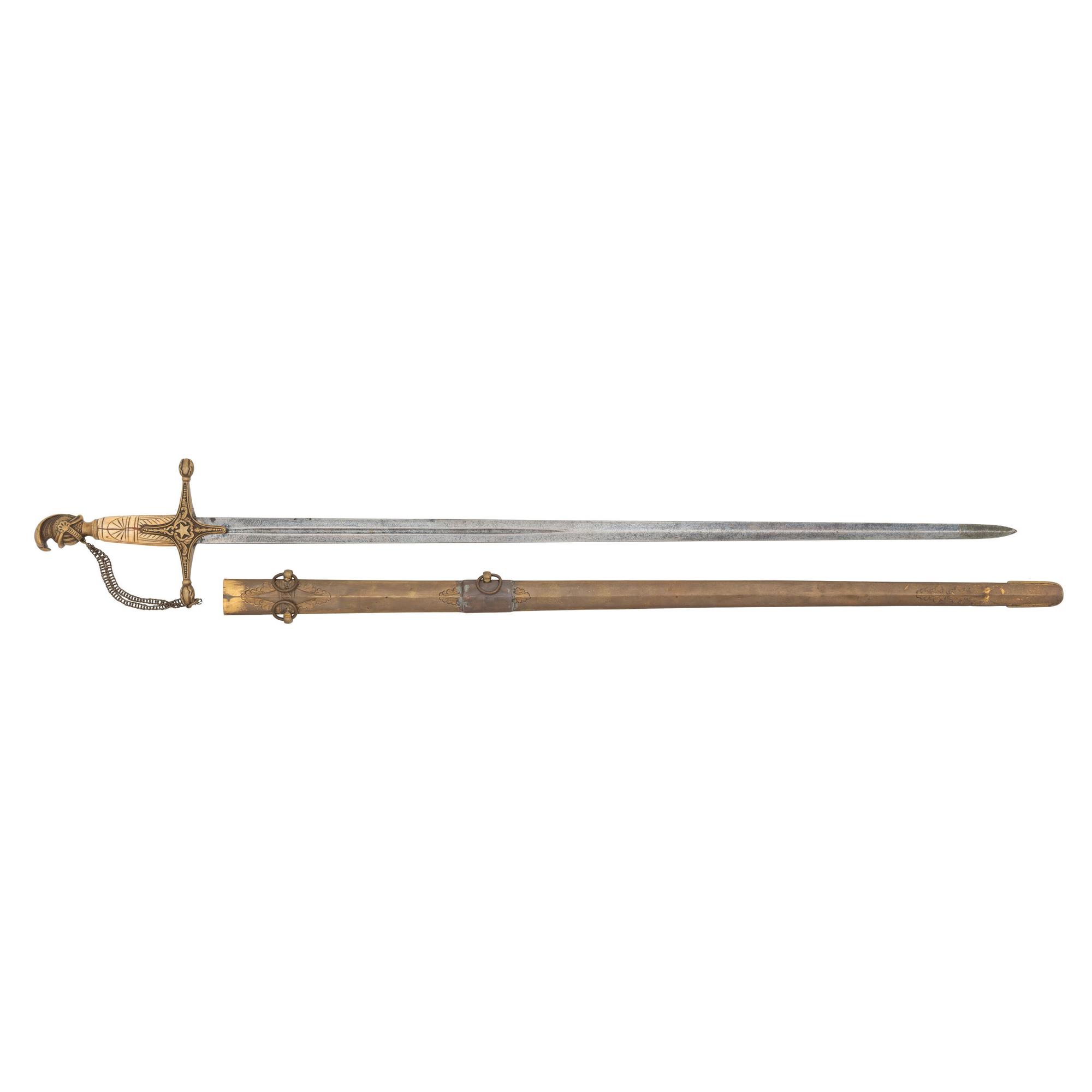 Ames Knight's Head Militia Officer's Sword