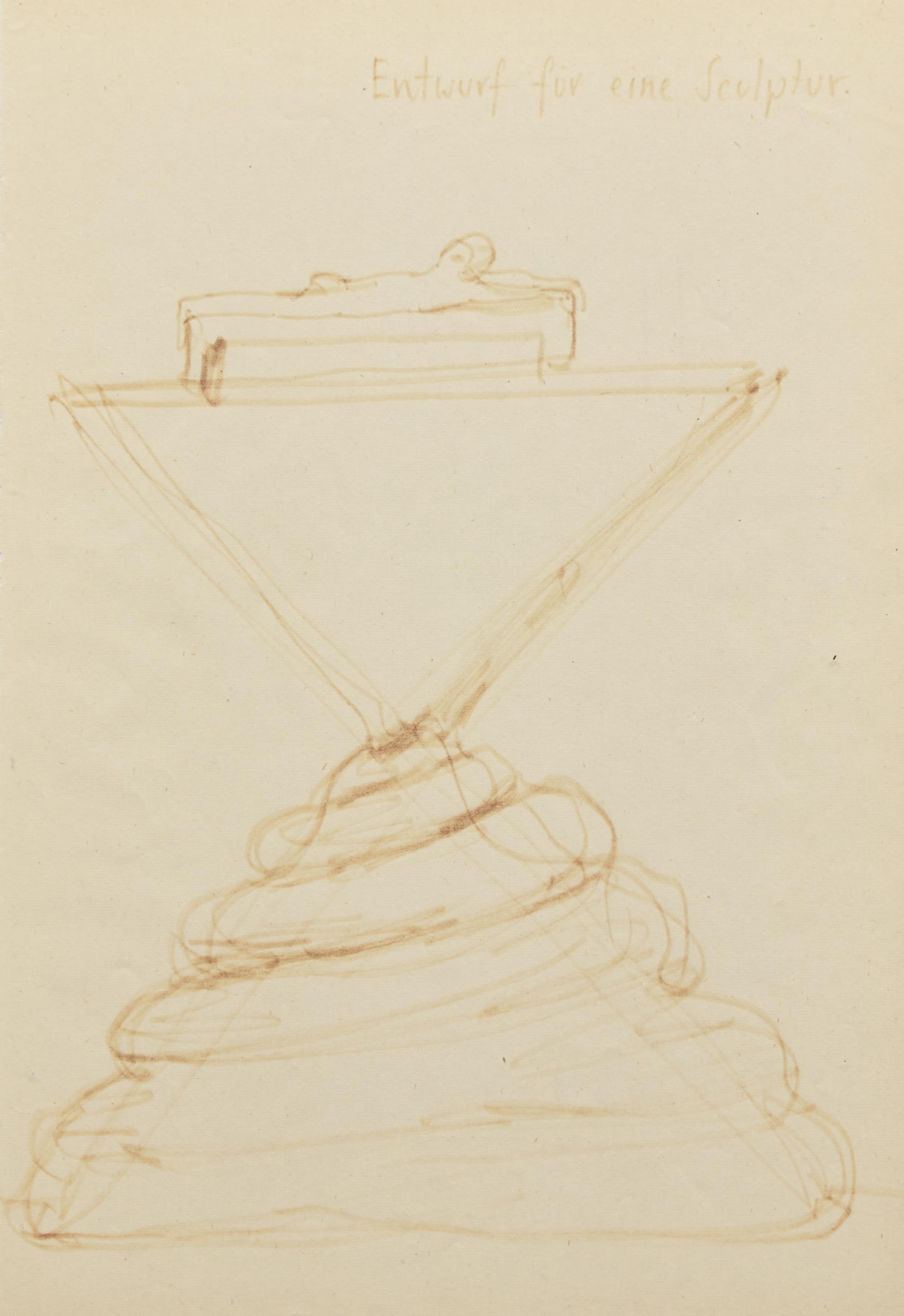 A.R. Penck (German, 1939-2017) — Entwurf fur eine Sculptur, 2 works