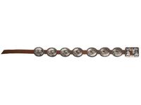 Heavily Stamped Silver Concha Belt