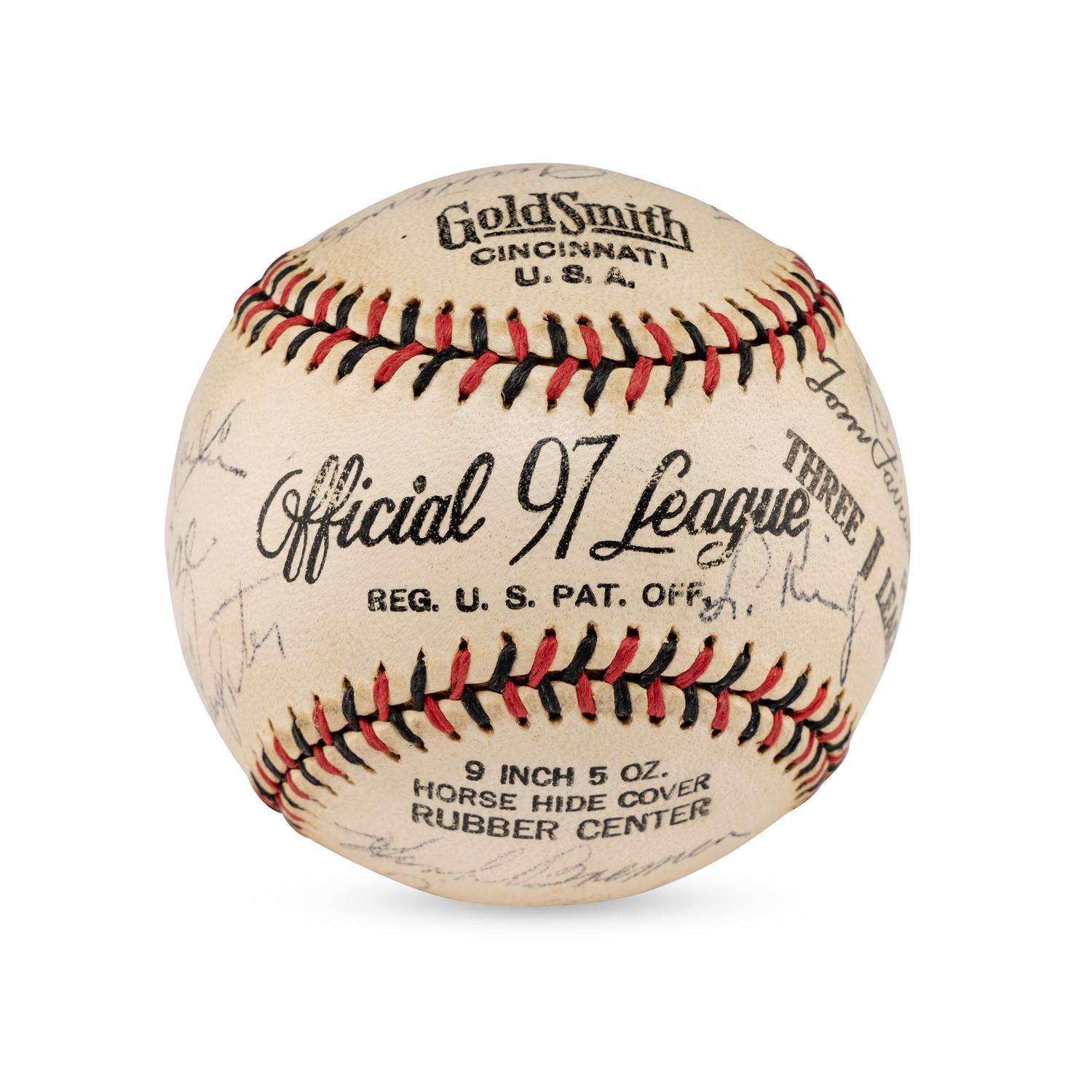 A 1939 St. Louis Cardinals Team Signed Autograph Baseball (JSA Letter of Authenticity),