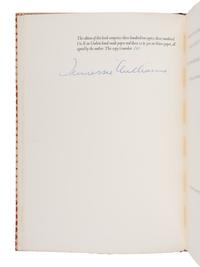 WILLIAMS, Tennessee (1911-1983). I Rise in Flame, Cried the Phoenix . A Play about D.H. Lawrence . New York: New Directions, 1951.