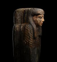 An Egyptian Painted Wood Anthropoid Coffin