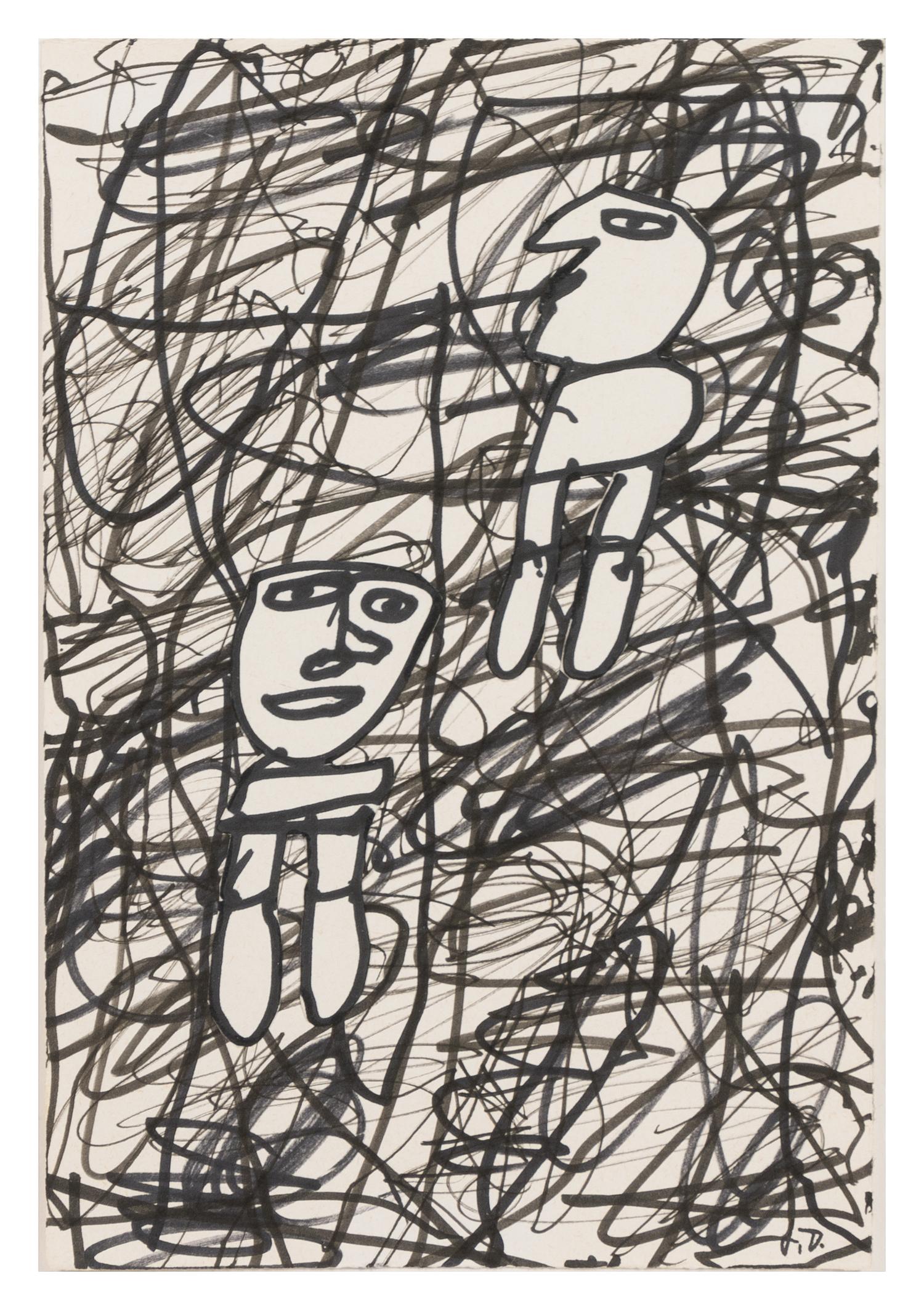 Jean Dubuffet, (French, 1901-1985), Dessin no. 35, 1982