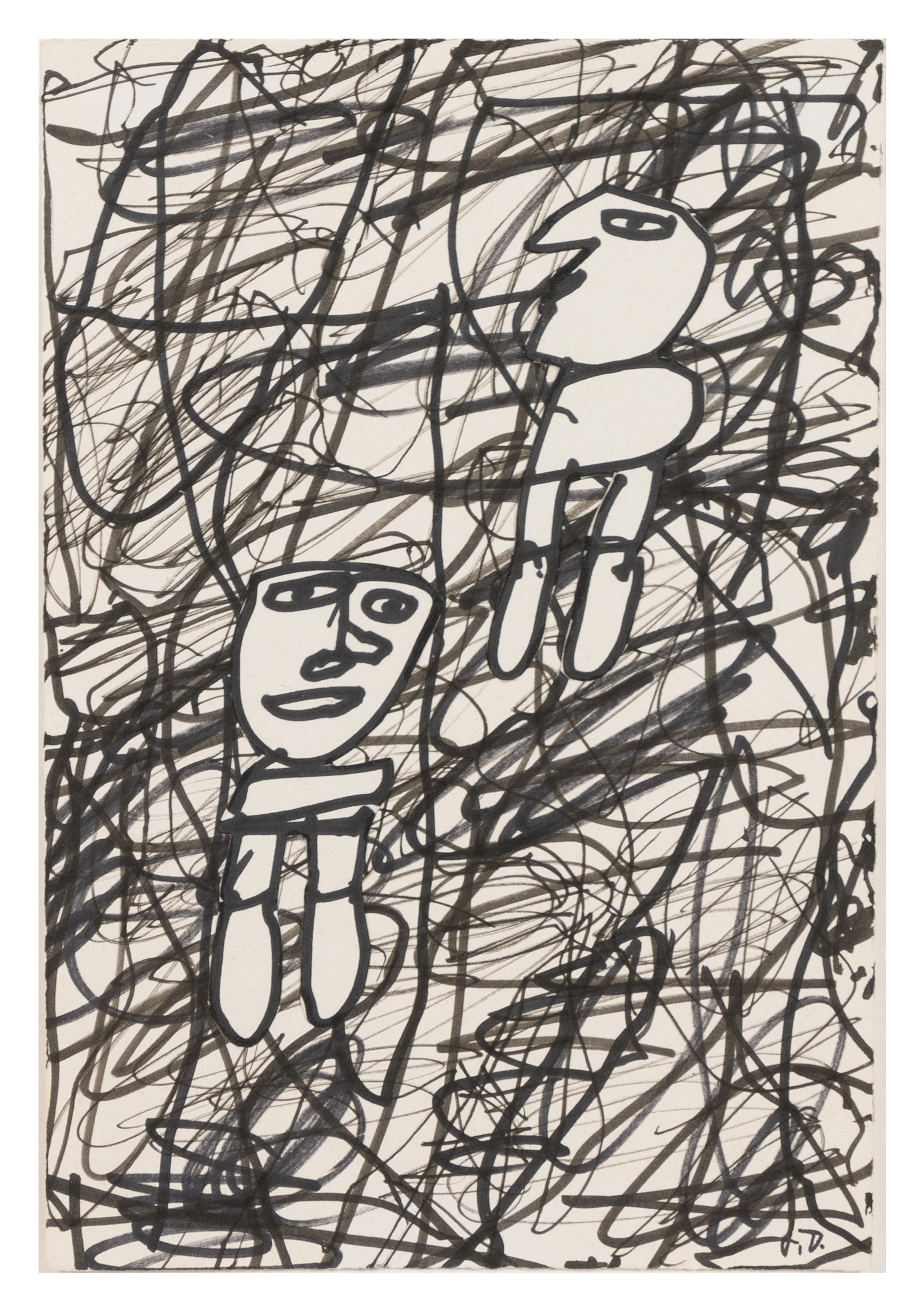 Jean Dubuffet, (French, 1901-1985), Dessin no. 35, 1982