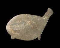 An Egyptian Greywacke Cosmetic Palette in the Form of a Hippopotamus