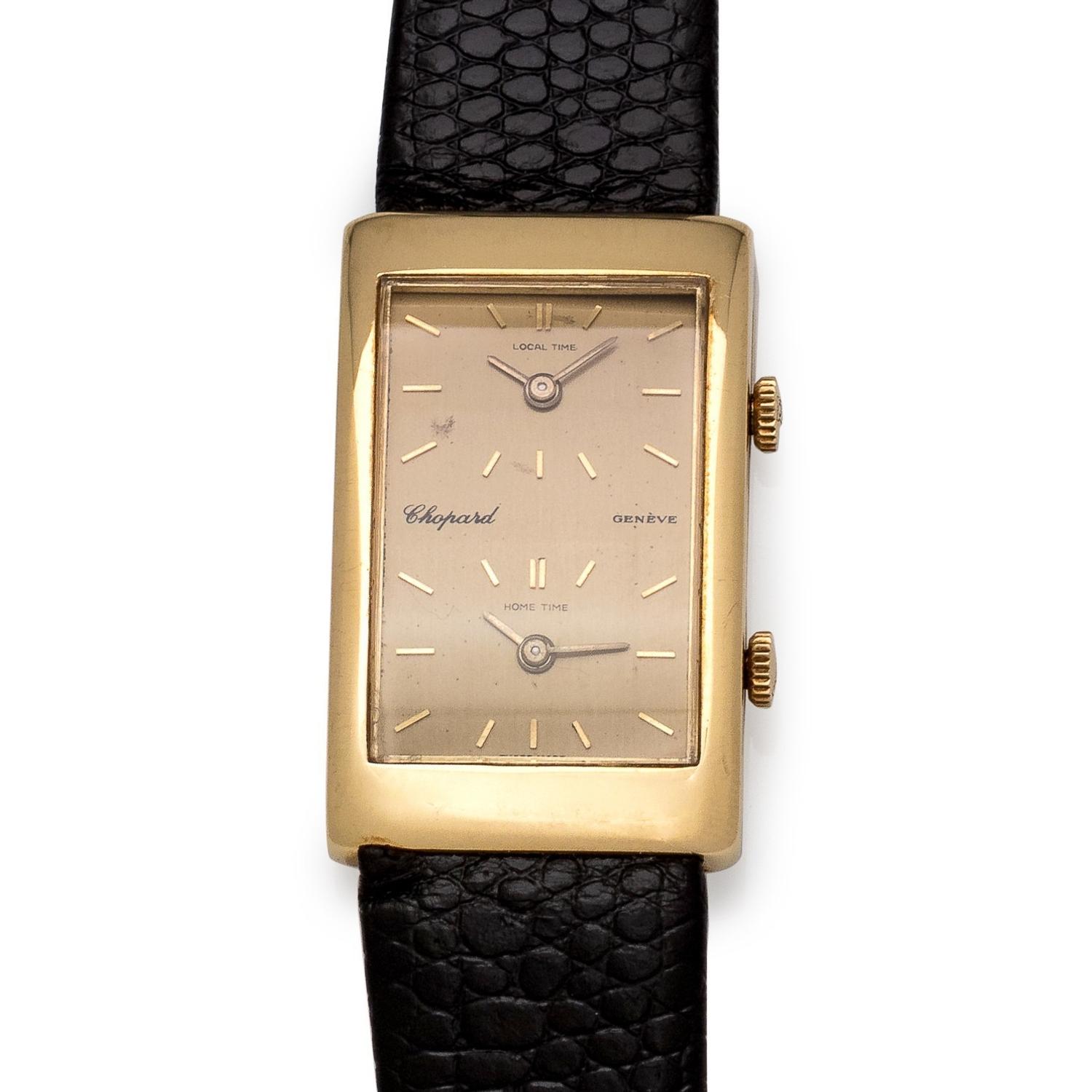 Chopard, 18K Yellow Gold Dual Time Wristwatch