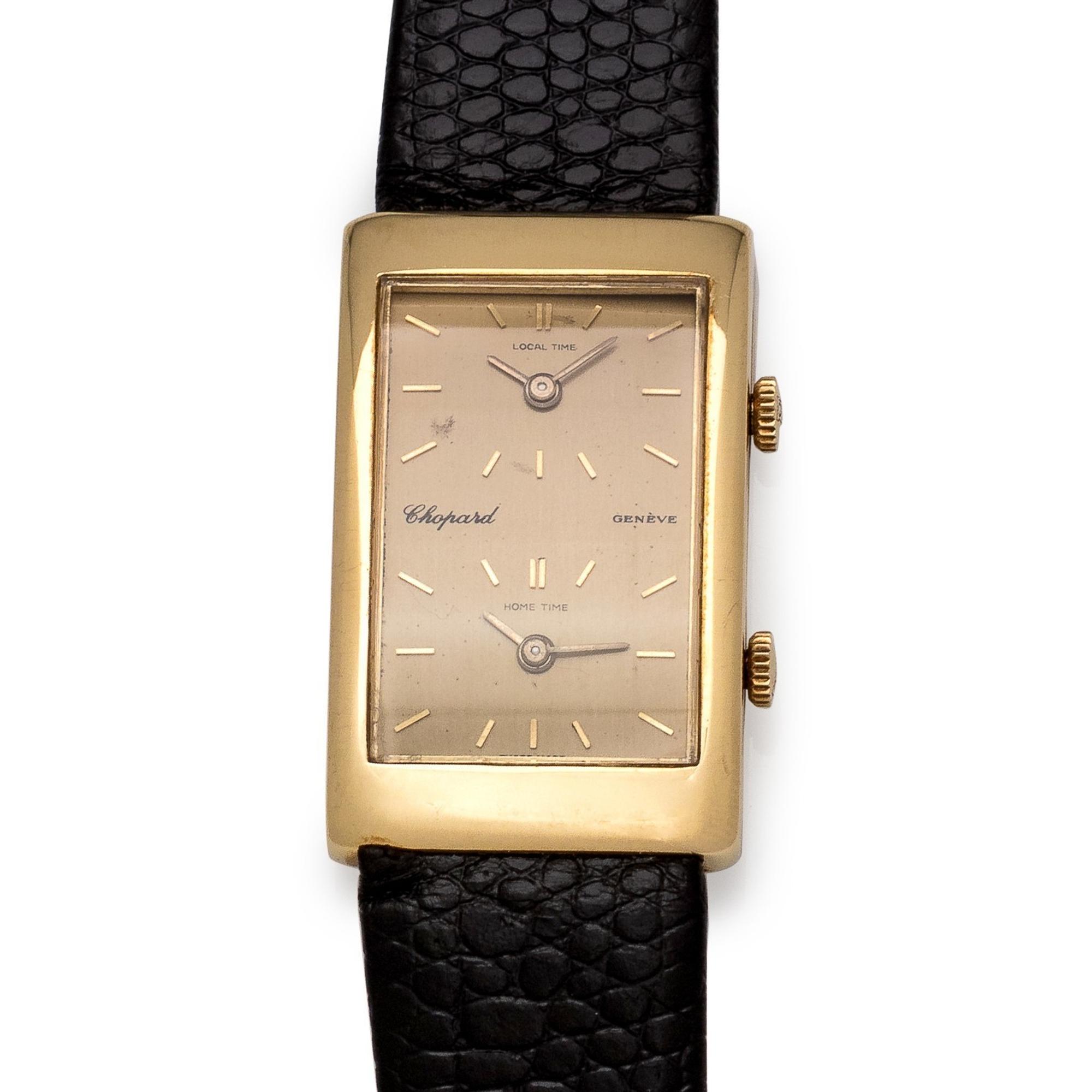 Chopard, 18K Yellow Gold Dual Time Wristwatch