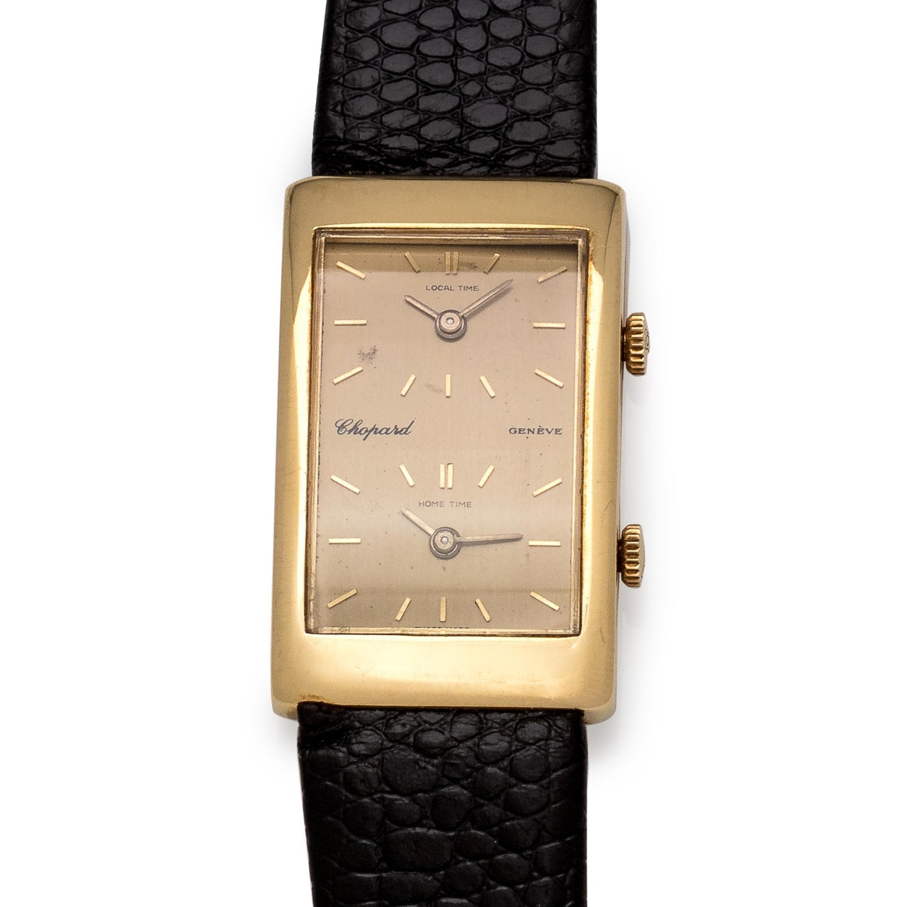 Chopard, 18K Yellow Gold Dual Time Wristwatch