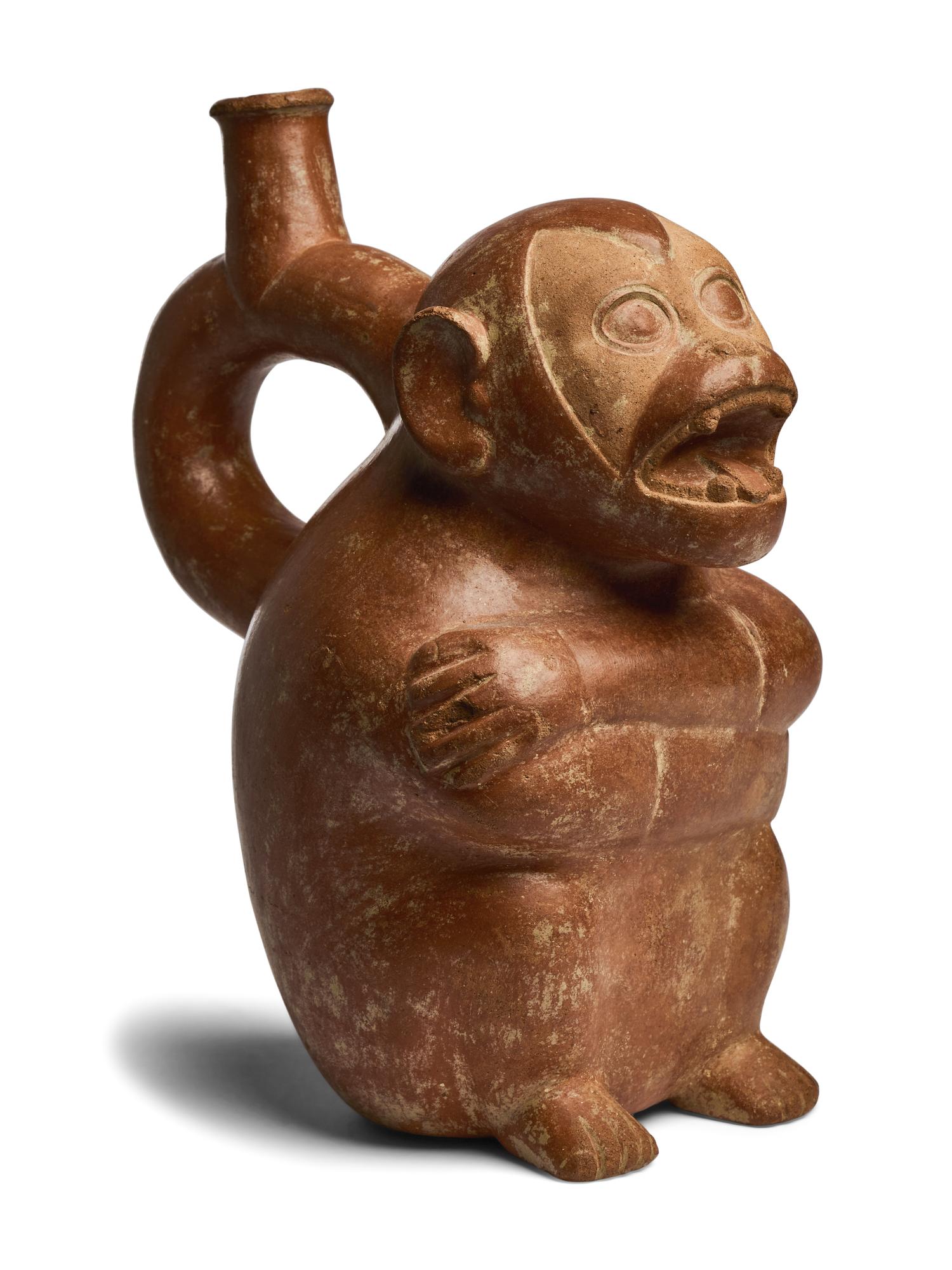 A Moche Monkey Vessel