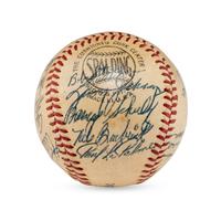 A 1955 St. Louis Cardinals Team Signed Autograph Baseball Featuring Stan Musial (JSA Letter of Authenticity),