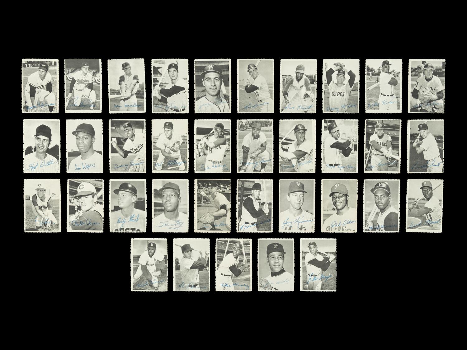 A Complete Set of 1969 Topps Deckle Edge Baseball Cards (33/33)