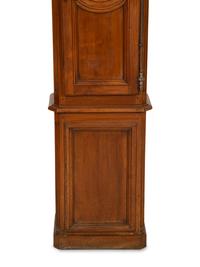 A French Provincial Walnut Longcase Clock