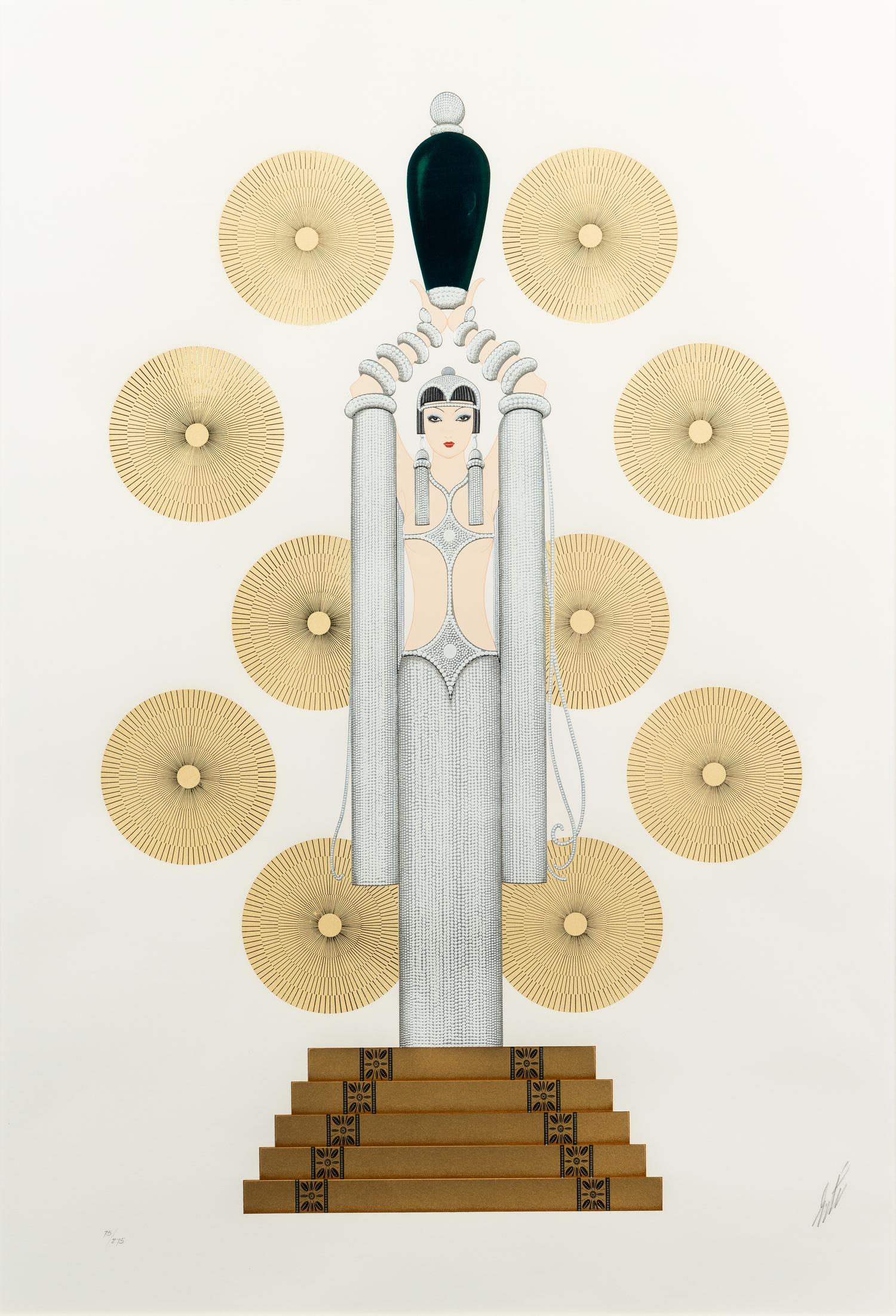 Emerald Vase I (White) and Emerald Vase II (Black) (two works)