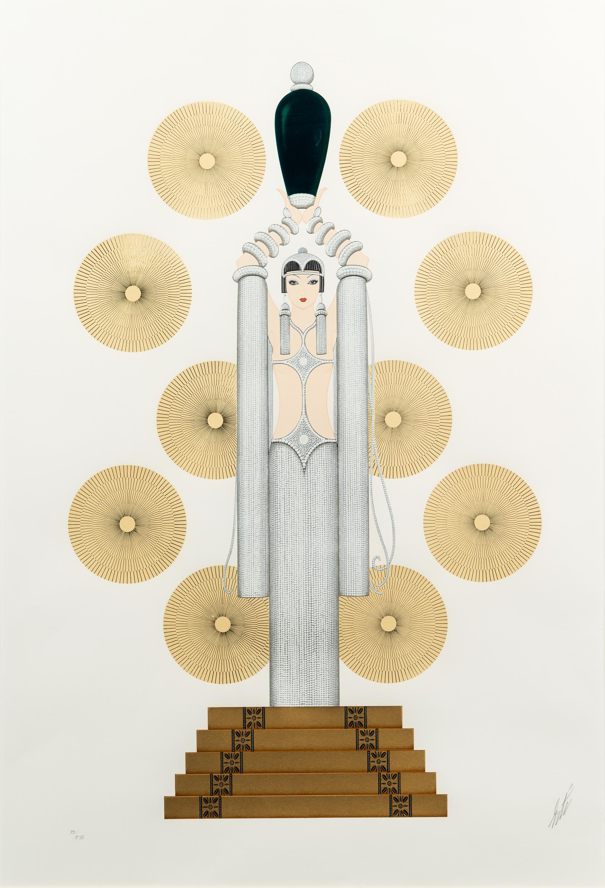 Emerald Vase I (White) and Emerald Vase II (Black) (two works)