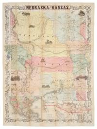 COLTON, Joseph Hutchins (1800-1893). Nebraska and Kansas. New York, 1855.