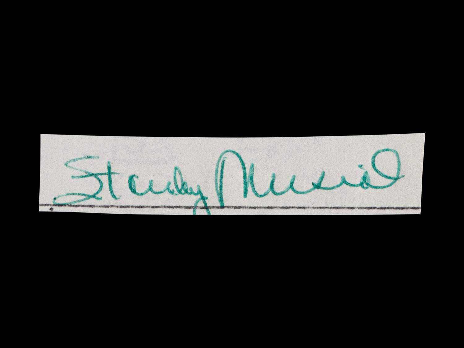 A Group of 10 Stan Musial Signed Autograph Cuts from The Collection of Stan Musial,