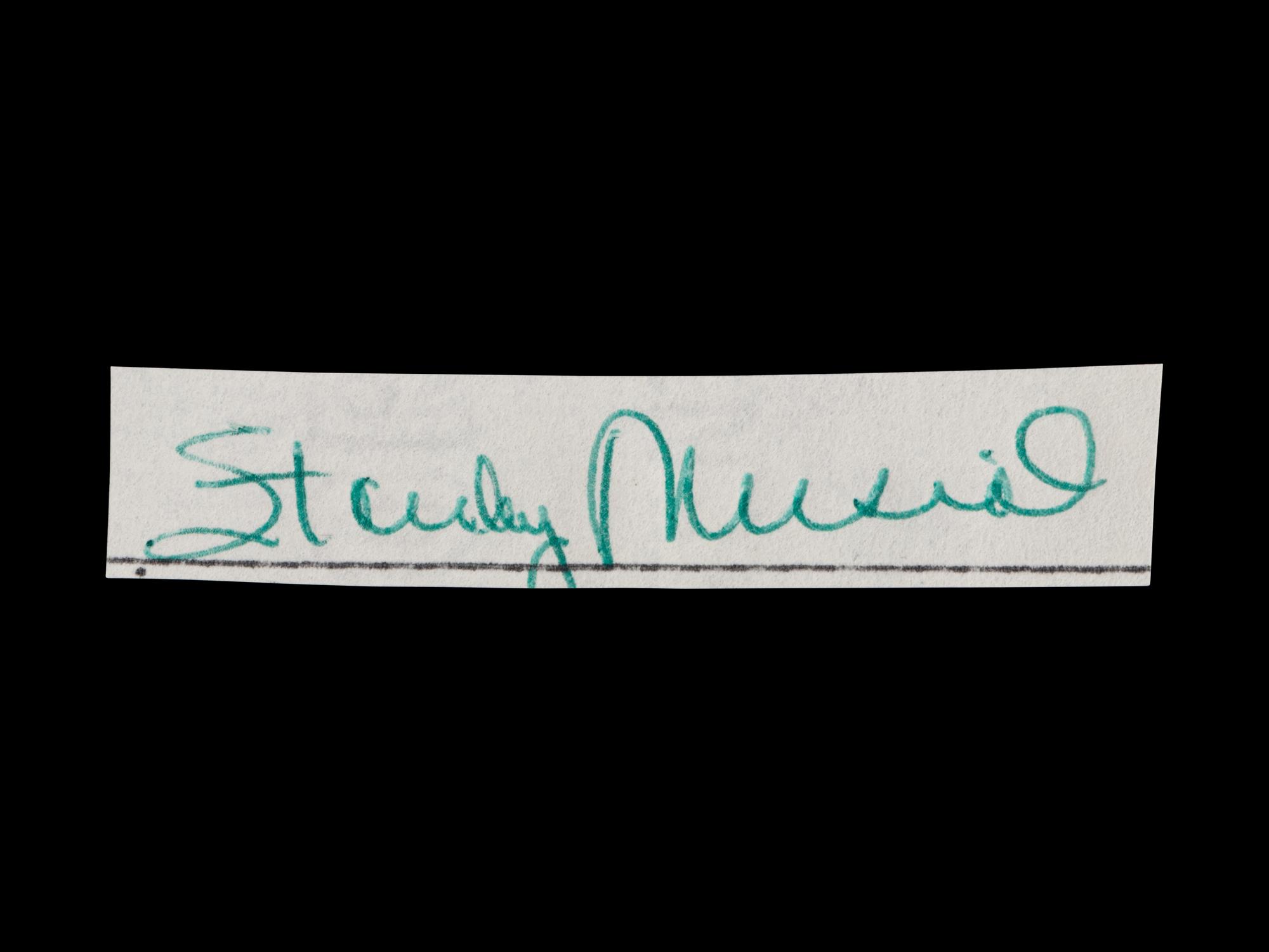 A Group of 10 Stan Musial Signed Autograph Cuts from The Collection of Stan Musial,