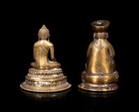 Two Tibetan Gilt Bronze Figures