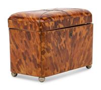 A George III Tortoiseshell Tea Caddy