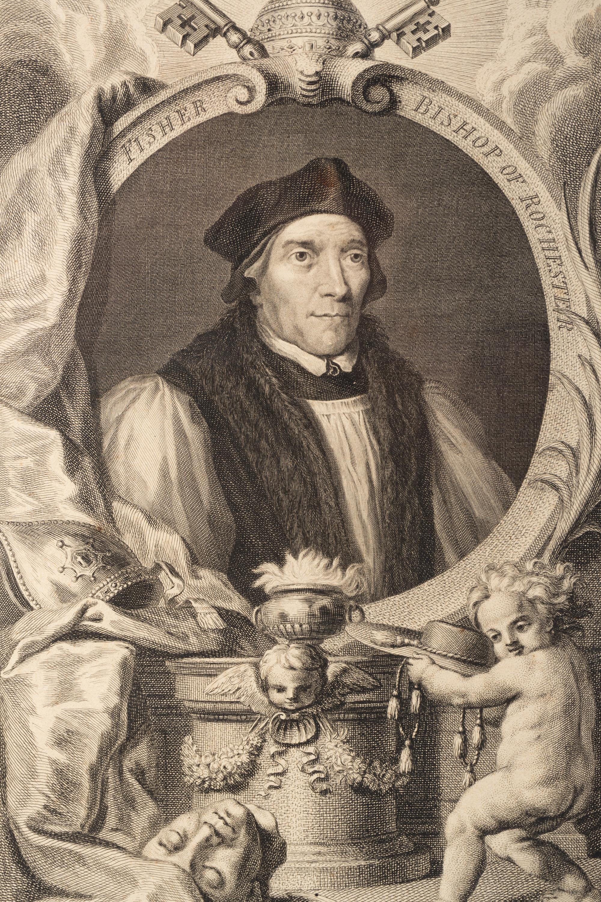 Fisher, Bishop of Rochester and William Lord Russel (a pair of engravings)