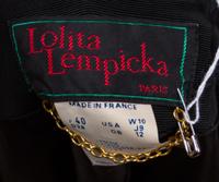 A Lolita Lempicka Black Faille Skirt Ensemble, Size 40.