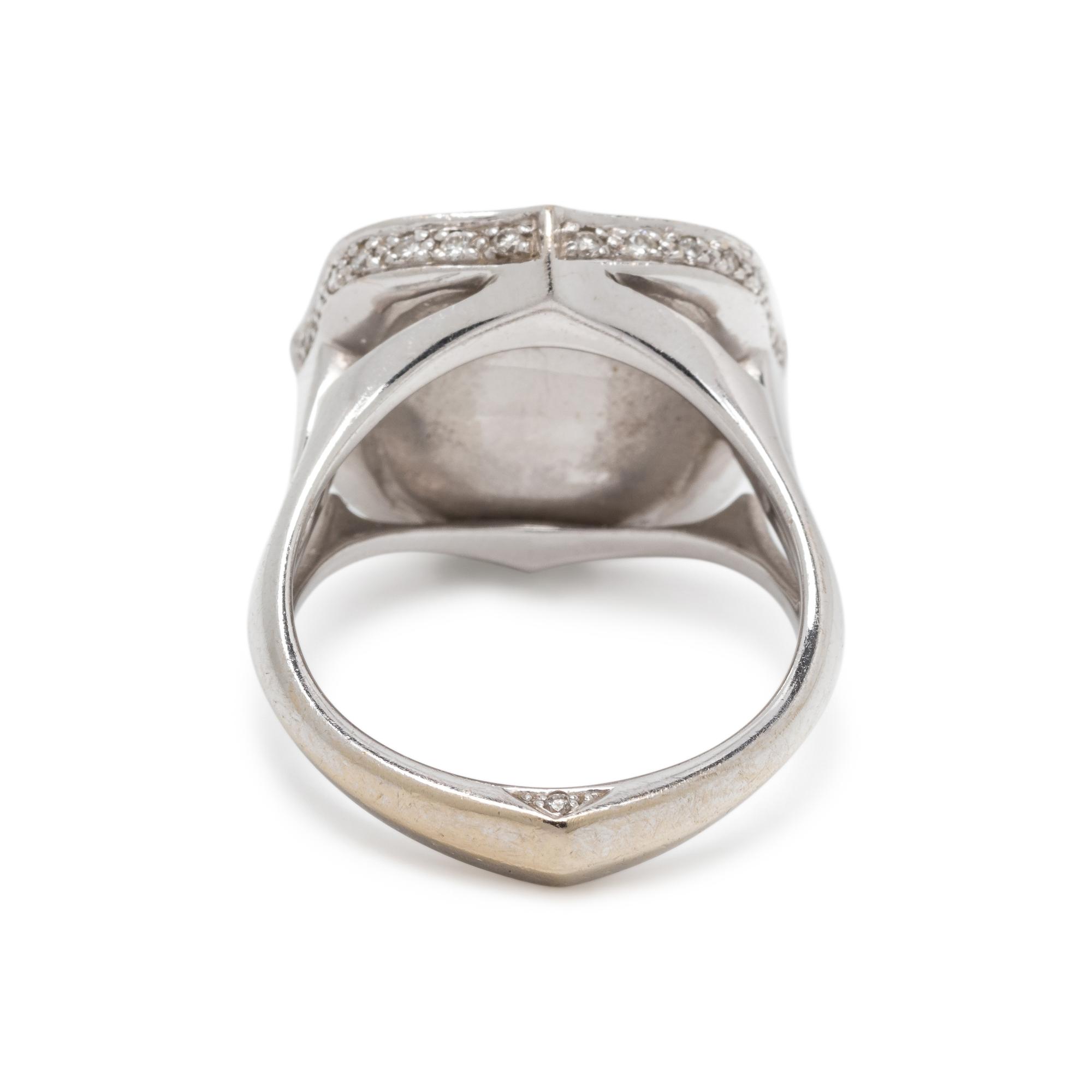 STEPHEN WEBSTER, DIAMOND AND BLUE DOUBLET RING
