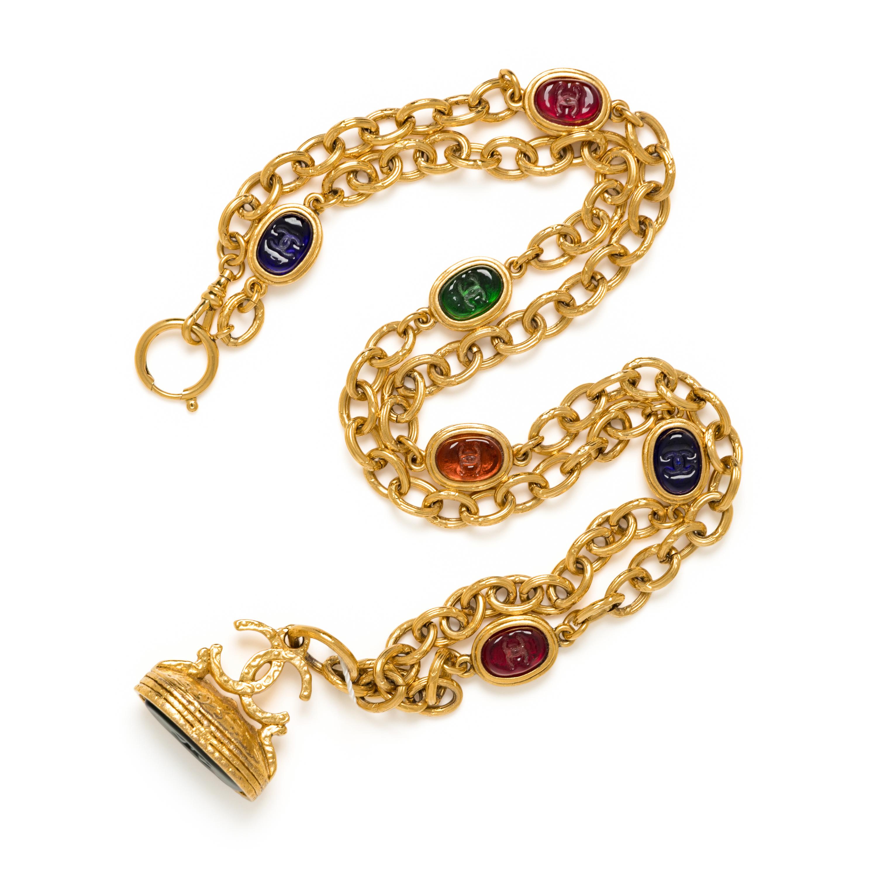 Chanel, Intaglio Pâte de Verre Necklace, 1993