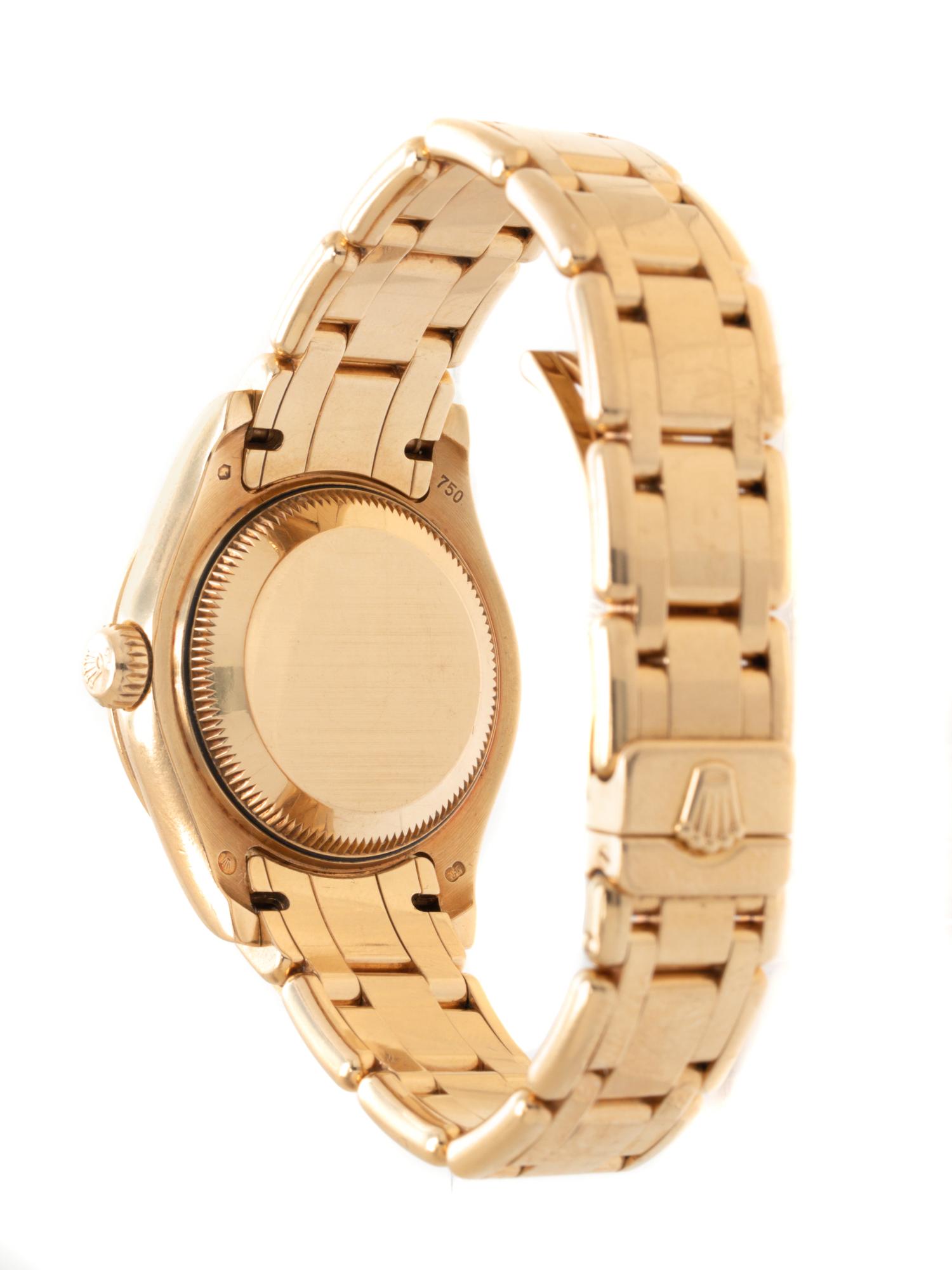 ROLEX, REF. 80298 18K YELLOW GOLD AND DIAMOND 'OYSTER PERPETUAL DATEJUST' WRISTWATCH