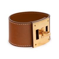 HERMÈS, KELLY DOG BRACELET IN BARÉNIA LEATHER