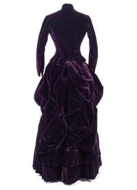 Two-Piece Silk Velvet Dress, 1880s