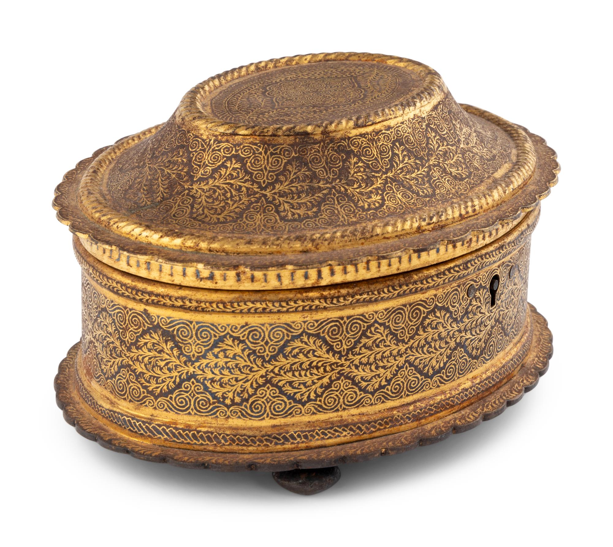 An Indian Koftgari Work Box